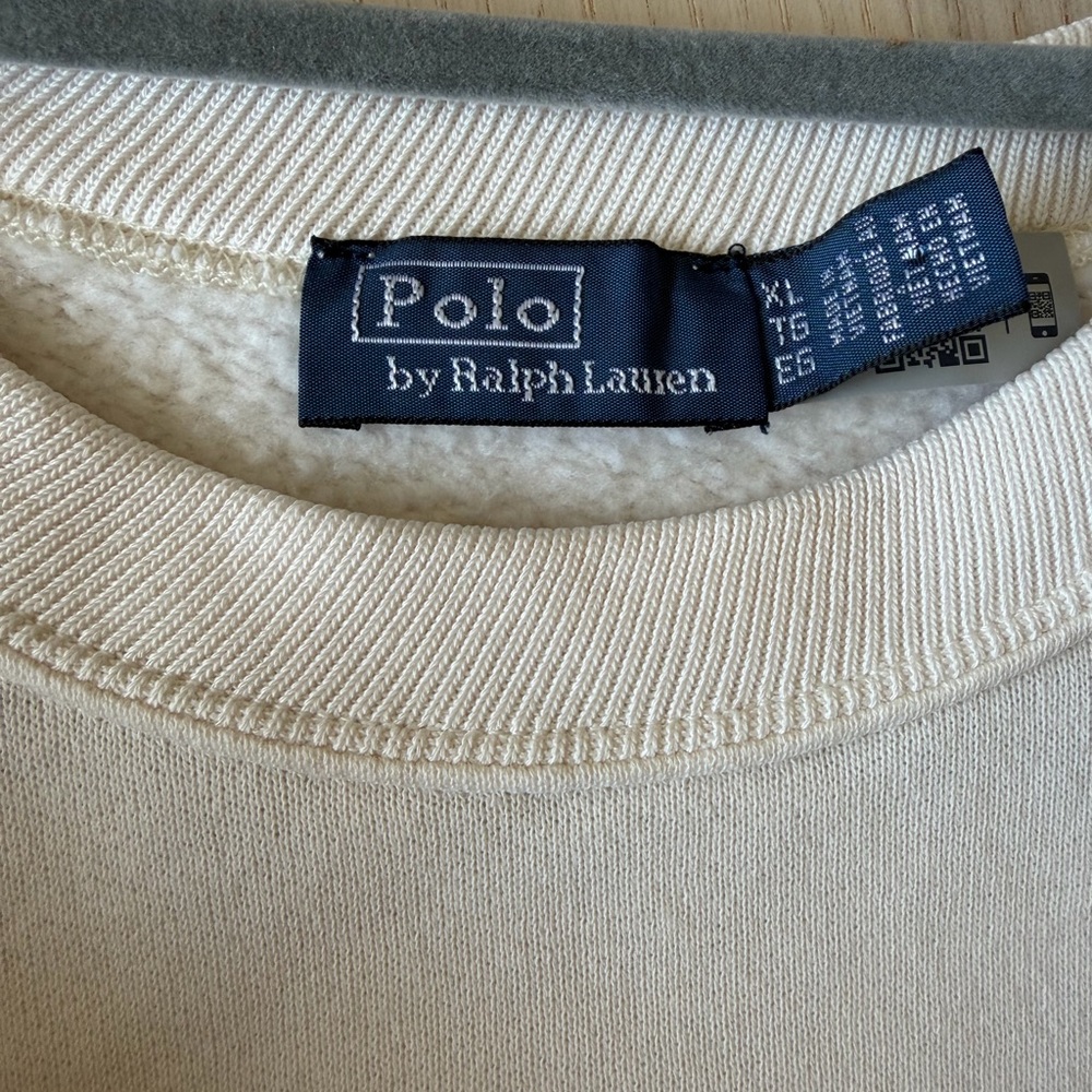 Polo Ralph Lauren Polo Bear Sweatshirt XL Cream - Picture 5 of 8